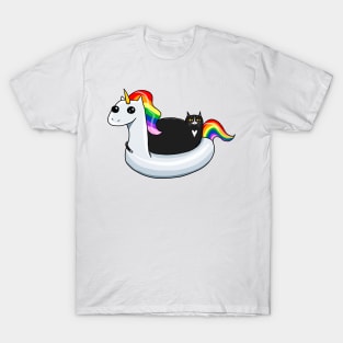 Chonky Cat Pool Time T-Shirt